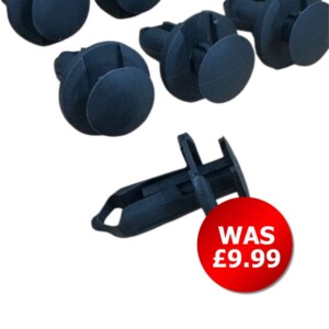 50 Black Trim Panel Clips