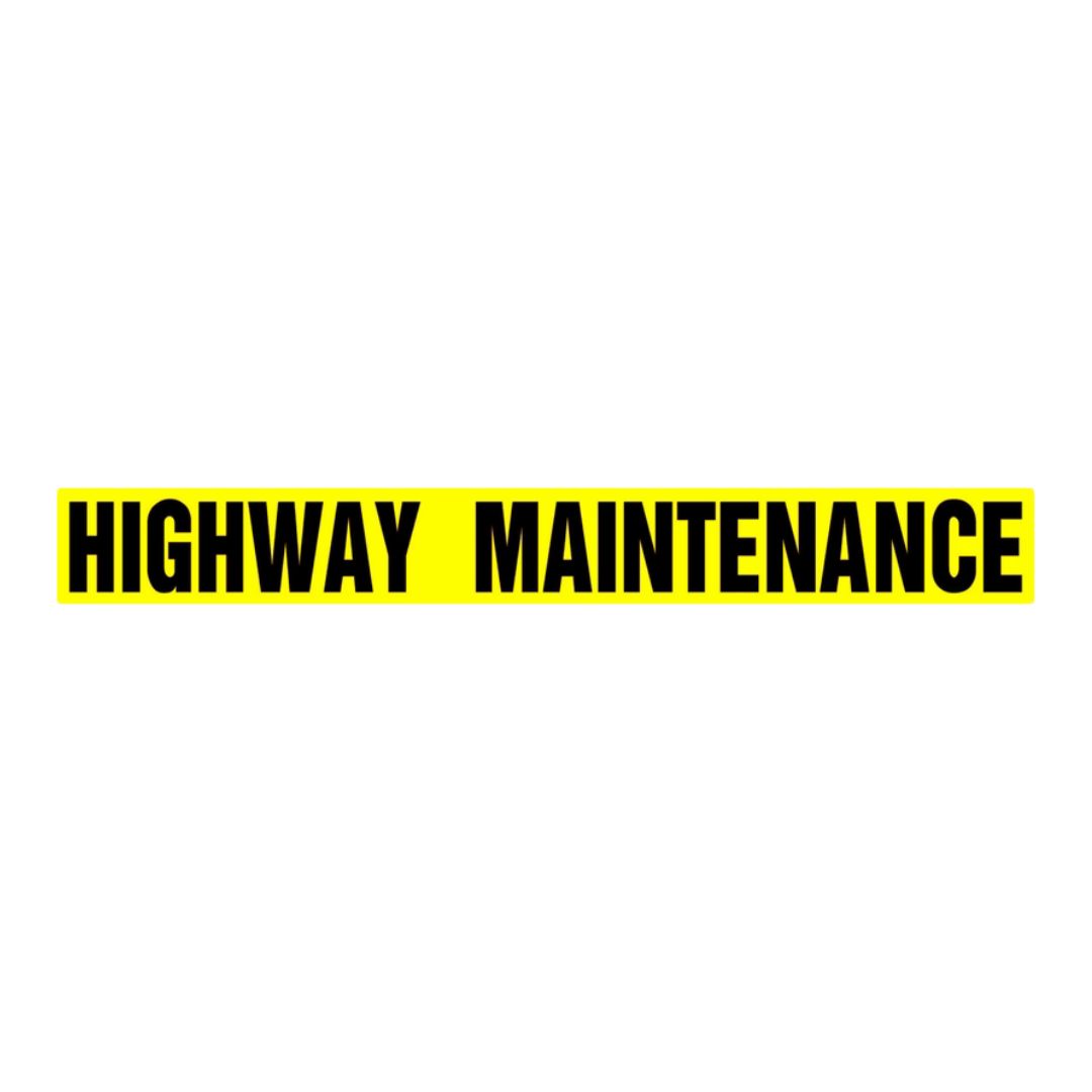 Highway Maintenance Sign